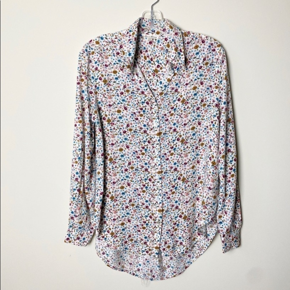 Jane And Delancey Floral Shirt Long Sleeves Size S - Picture 8 of 8